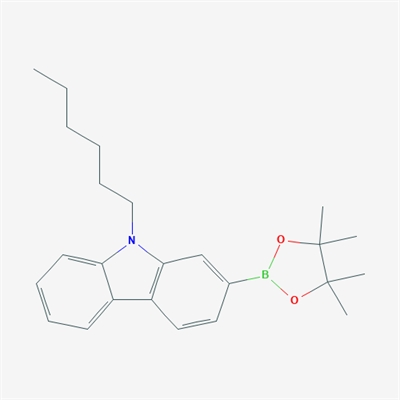 9H-Carbazole, 9-hexyl-2-(4,4,5,5-tetramethyl-1,3,2-dioxaborolan-2-yl)-