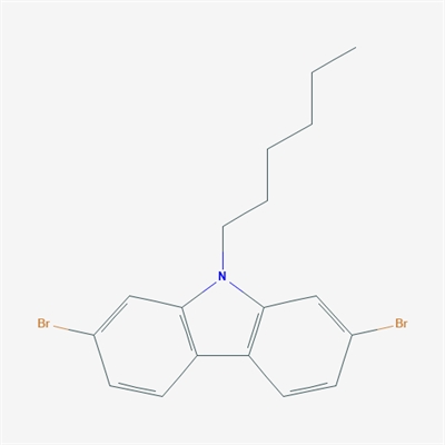 9H-Carbazole, 2,7-dibromo-9-hexyl 