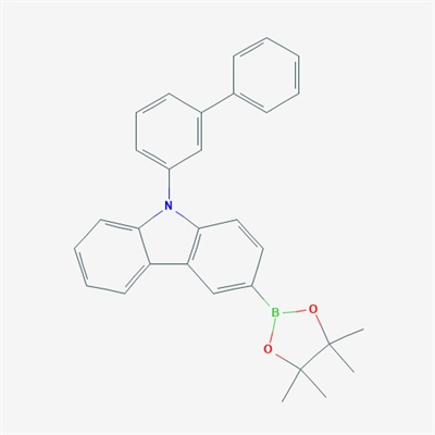 3-(4,4,5,5-Tetramethyl-1,3,2-dioxaborolan-2-yl)-9-([1,1'-Biphenyl]-3-yl)carbazole