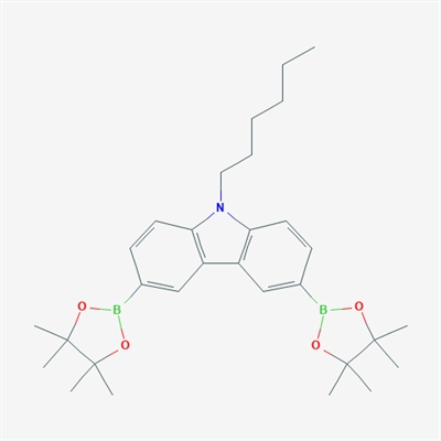 9H-Carbazole, 9-hexyl-3,6-bis(4,4,5,5-tetramethyl-1,3,2-dioxaborolan-2-yl)-