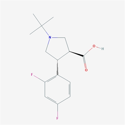 (3S,4R)-1-tert-Butyl-4-(2,4-difluorophenyl)pyrrolidine-3-carboxylic acid