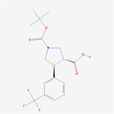 trans-1-(tert-Butoxycarbonyl)-4-(3-(trifluoromethyl)phenyl)pyrrolidine-3-carboxylic acid