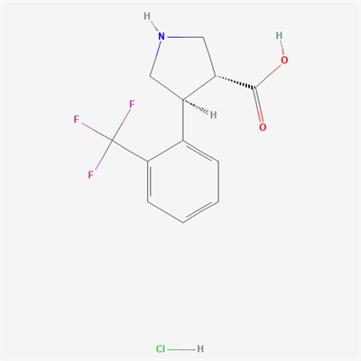 trans-4-(2-(Trifluoromethyl)phenyl)pyrrolidine-3-carboxylic acid hydrochloride