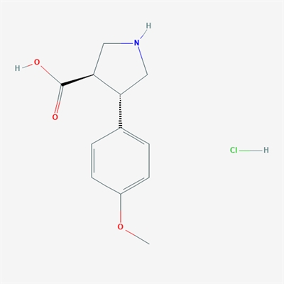 trans-4-(4-Methoxyphenyl)pyrrolidine-3-carboxylic acid hydrochloride
