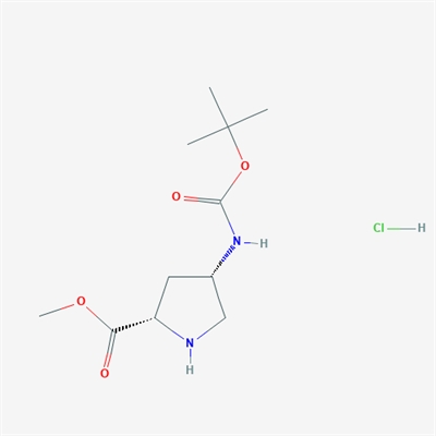 (2S,4S)-Methyl 4-((tert-butoxycarbonyl)amino)pyrrolidine-2-carboxylate hydrochloride
