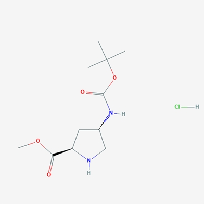 (2R,4S)-Methyl 4-((tert-butoxycarbonyl)amino)pyrrolidine-2-carboxylate hydrochloride