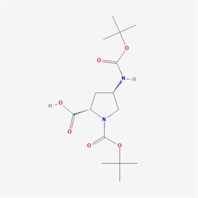 (2S,4S)-1-(tert-Butoxycarbonyl)-4-((tert-butoxycarbonyl)amino)pyrrolidine-2-carboxylic acid