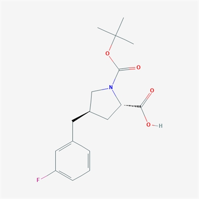 (2S,4R)-1-(tert-Butoxycarbonyl)-4-(3-fluorobenzyl)pyrrolidine-2-carboxylic acid