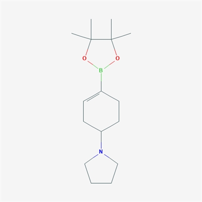 1-(4-(4,4,5,5-Tetramethyl-1,3,2-dioxaborolan-2-yl)cyclohex-3-en-1-yl)pyrrolidine