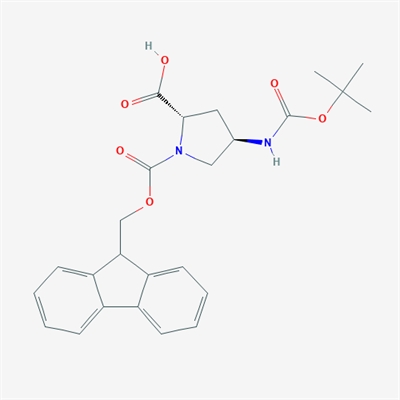 (2S,4R)-1-(((9H-Fluoren-9-yl)methoxy)carbonyl)-4-((tert-butoxycarbonyl)amino)pyrrolidine-2-carboxylic acid