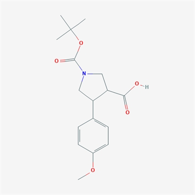 1-(tert-Butoxycarbonyl)-4-(4-methoxyphenyl)pyrrolidine-3-carboxylic acid