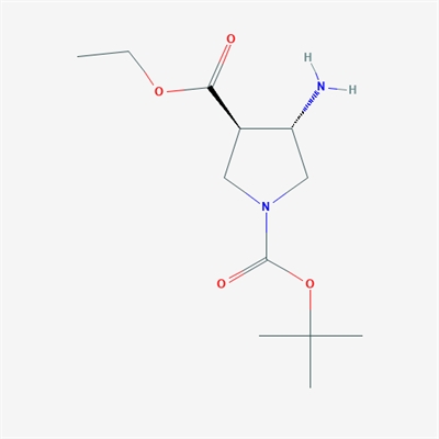 trans-1-tert-Butyl 3-ethyl 4-aminopyrrolidine-1,3-dicarboxylate