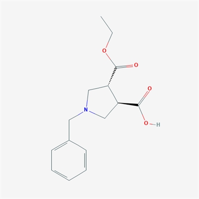 trans-1-Benzyl-4-(ethoxycarbonyl)pyrrolidine-3-carboxylic acid