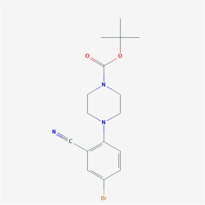 tert-Butyl 4-(4-bromo-2-cyanophenyl)piperazine-1-carboxylate