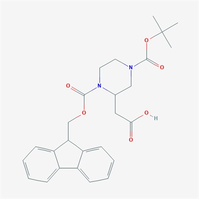 4-Boc-1-Fmoc-2-piperazineacetic acid