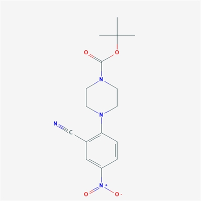 tert-Butyl 4-(2-cyano-4-nitrophenyl)piperazine-1-carboxylate