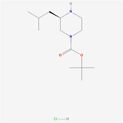 (R)-tert-Butyl 3-isobutylpiperazine-1-carboxylate hydrochloride