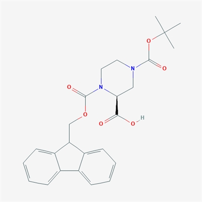 (S)-1-(((9H-Fluoren-9-yl)methoxy)carbonyl)-4-(tert-butoxycarbonyl)piperazine-2-carboxylic acid