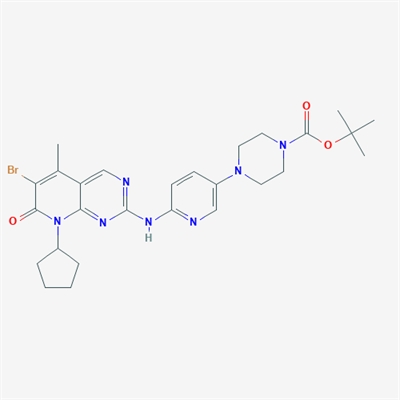 tert-Butyl 4-(6-((6-bromo-8-cyclopentyl-5-methyl-7-oxo-7,8-dihydropyrido[2,3-d]pyrimidin-2-yl)amino)pyridin-3-yl)piperazine-1-carboxylate