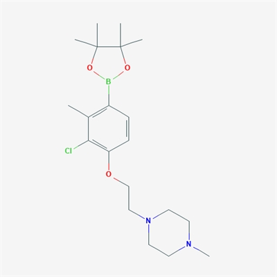 1-(2-(2-Chloro-3-methyl-4-(4,4,5,5-tetramethyl-1,3,2-dioxaborolan-2-yl)phenoxy)ethyl)-4-methylpiperazine