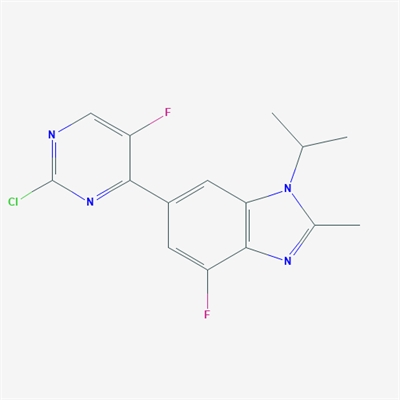 6-(2-Chloro-5-fluoropyrimidin-4-yl)-4-fluoro-1-isopropyl-2-methyl-1H-benzo[d]imidazole