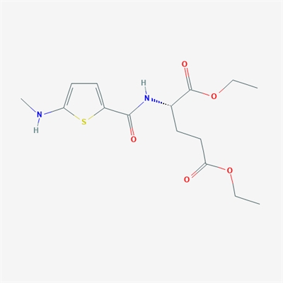 (S)-Diethyl 2-(5-(methylamino)thiophene-2-carboxamido)pentanedioate