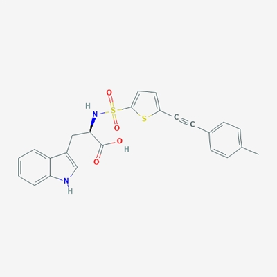 (R)-3-(1H-Indol-3-yl)-2-(5-(p-tolylethynyl)thiophene-2-sulfonamido)propanoic acid