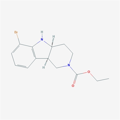 (4aS,9bR)-Ethyl 6-bromo-3,4,4a,5-tetrahydro-1H-pyrido[4,3-b]indole-2(9bH)-carboxylate