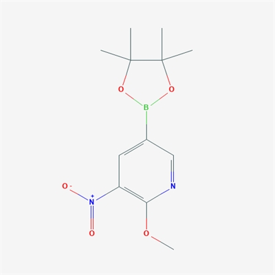 2-Methoxy-3-nitro-5-(4,4,5,5-tetramethyl-1,3,2-dioxaborolan-2-yl)pyridine