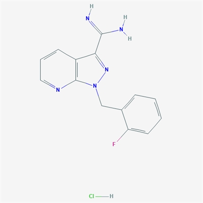 1-(2-Fluorobenzyl)-1H-pyrazolo[3,4-b]pyridine-3-carboximidamide hydrochloride