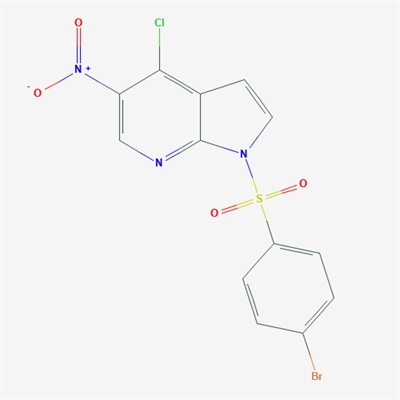 1-((4-Bromophenyl)sulfonyl)-4-chloro-5-nitro-1H-pyrrolo[2,3-b]pyridine