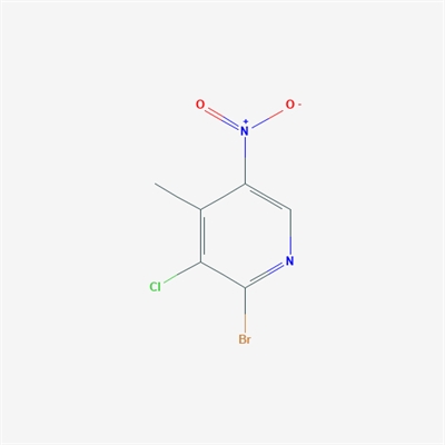 2-Bromo-3-chloro-4-methyl-5-nitropyridine