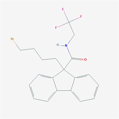 9-(4-Bromobutyl)-N-(2,2,2-trifluoroethyl)-9H-fluorene-9-carboxamide