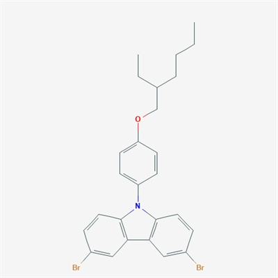 "3,6-dibromo-9-{4-[(2-ethylhexyl)oxy]phenyl}-9H-carbazole"