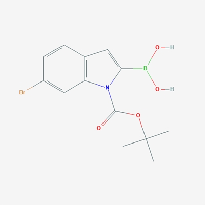 (6-Bromo-1-(tert-butoxycarbonyl)-1H-indol-2-yl)boronic acid