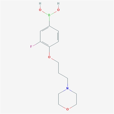 (3-fluoro-4-(3-morpholinopropoxy)phenyl)boronic acid
