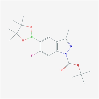 tert-Butyl 6-fluoro-3-methyl-5-(4,4,5,5-tetramethyl-1,3,2-dioxaborolan-2-yl)-1H-indazole-1-carboxylate