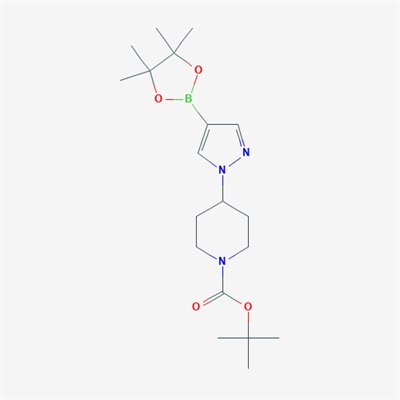 tert-Butyl 4-(4-(4,4,5,5-tetramethyl-1,3,2-dioxaborolan-2-yl)-1H-pyrazol-1-yl)piperidine-1-carboxylate