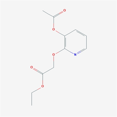 3-acetoxy-2-(ethoxycarbonyl)methoxypyridine