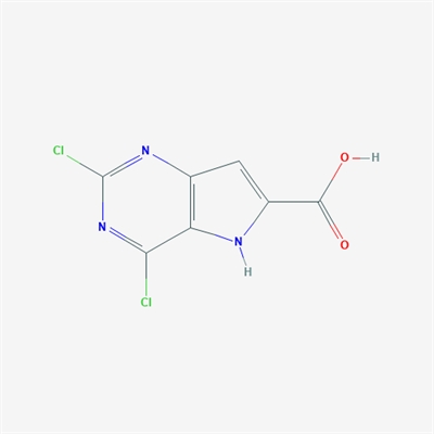 5H-Pyrrolo[3,2-d]pyrimidine-6-carboxylic acid, 2,4-dichloro- 