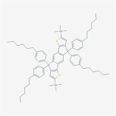 (4,4,9,9-tetrakis(4-hexylphenyl)-4,9-dihydro-s-indaceno[1,2-b:5,6-b']dithiophene-2,7-diyl)bis(trimethylstannane)