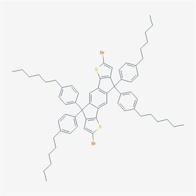 2,7-Dibromo-4,4,9,9-tetrakis(4-hexylphenyl)-4,9-dihydro-s-indaceno[1,2-b:5,6-b']dithiophene