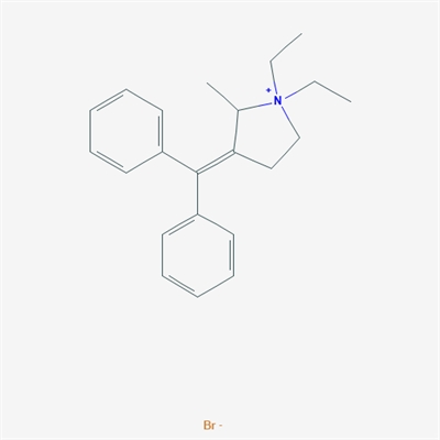 3-(Diphenylmethylene)-1,1-diethyl-2-methylpyrrolidin-1-ium bromide