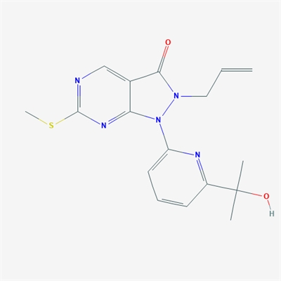 2-Allyl-1-(6-(2-hydroxypropan-2-yl)pyridin-2-yl)-6-(methylthio)-1H-pyrazolo[3,4-d]pyrimidin-3(2H)-one