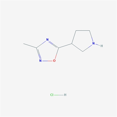 3-Methyl-5-(pyrrolidin-3-yl)-1,2,4-oxadiazole hydrochloride