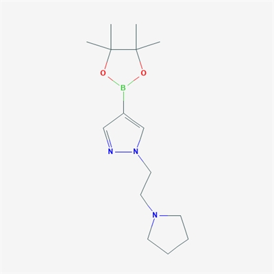 1-(2-(Pyrrolidin-1-yl)ethyl)-4-(4,4,5,5-tetramethyl-1,3,2-dioxaborolan-2-yl)-1H-pyrazole