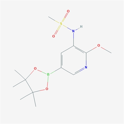 N-(2-Methoxy-5-(4,4,5,5-tetramethyl-1,3,2-dioxaborolan-2-yl)pyridin-3-yl)methanesulfonamide