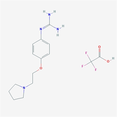 1-(4-(2-(Pyrrolidin-1-yl)ethoxy)phenyl)guanidine 2,2,2-trifluoroacetate