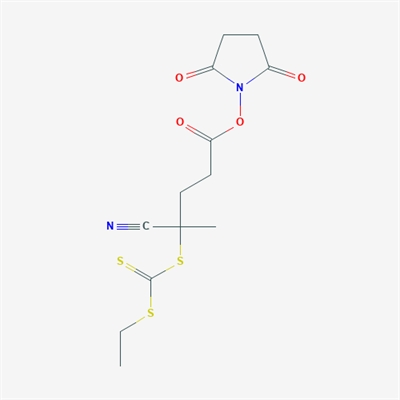 2,5-Dioxopyrrolidin-1-yl 4-cyano-4-(((ethylthio)carbonothioyl)thio)pentanoate