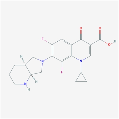 1-Cyclopropyl-6,8-difluoro-7-((4aS,7aS)-hexahydro-1H-pyrrolo[3,4-b]pyridin-6(2H)-yl)-4-oxo-1,4-dihydroquinoline-3-carboxylic acid
